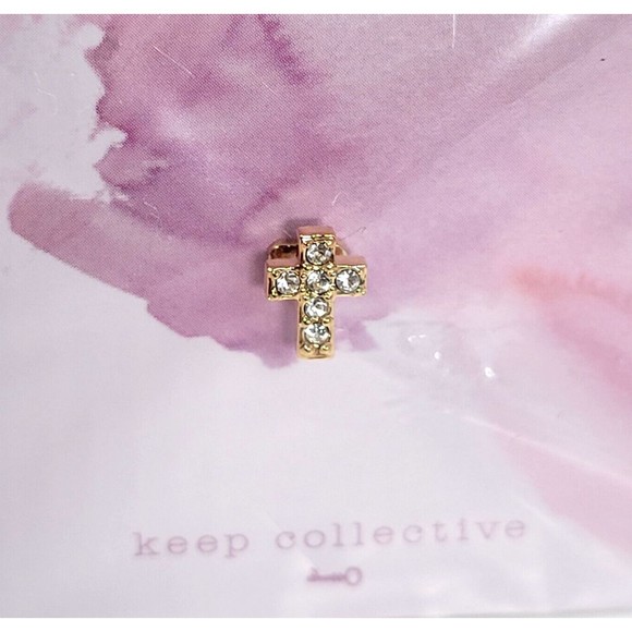 KEEP Collective Keepsake Cross Gold Charm for Stella Dot Bracelet Charm RETIRED - Picture 2 of 6